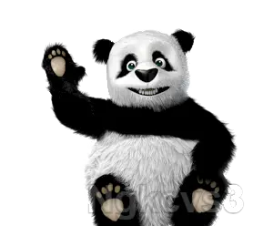 panda-waving